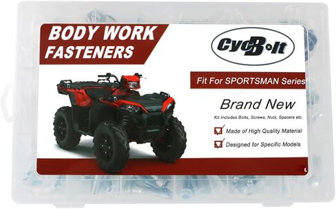 ATV 260 PCS Body Work Bolt Set Compatible with SPORTSMAN 110 300 450 570, Sportsman Touring / X2 500 1000 850, SPORTSMAN XP 1000 850 550, SPORTSMAN ACE 325 570 Body Screw Kits Fastener Set in Kuwait