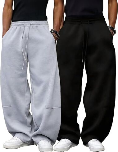 1 Pack Men's Casual Pants - Straight Leg Joggers, Lightweight Quick-Dry Travel & Sport Shorts, Streetwear in Saudi Arabia