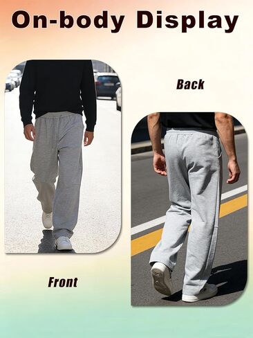 1 Pack Men's Casual Pants - Straight Leg Joggers, Lightweight Quick-Dry Travel & Sport Shorts, Streetwear in Saudi Arabia