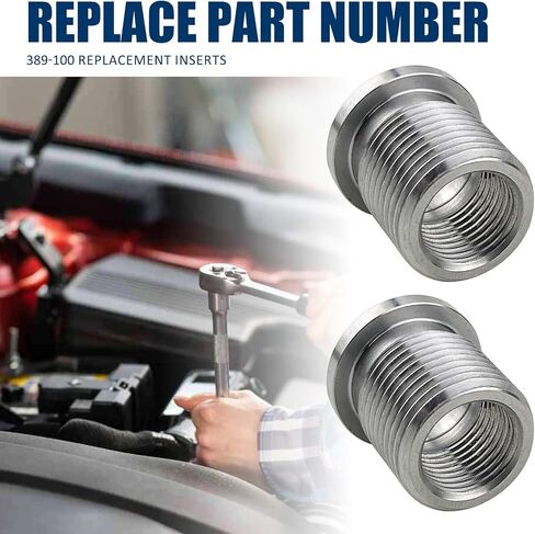 XUNCHY 2Pcs CAL389-100 14mm Replacement Spark Plug Port Insert Tool Fit for Ford Triton 4.6 L 5.4 L and 6.8 V 38900 Motor Two Valve Engines 1996-2003 in Saudi Arabia
