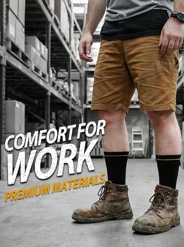 Hellomamma Mens Crew Long Socks: 10 Pairs Breathable Seamless Long Socks for Adult Daily Work and Practical Comfortable Gift in Saudi Arabia