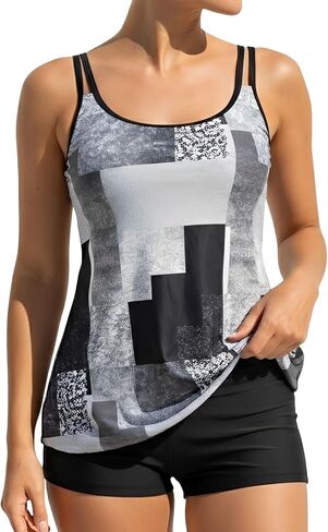 B2Prity Tankini Swimsuits للنساء من قطعتين للاستحمام بدلات البطن in Saudi Arabia