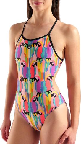 Arena Womens Arena Performance Women's Tropical Delight Tie Back Swimsuit Sports Pool Bathing Suit in Saudi Arabia