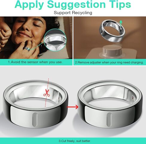 YWXTW [Cut Freely & Invisible for Oura Ring Size Adjuster, Waterproof Adhesive Guard Compatible with Samsung/Ultrahuman/Ringconn Ring, Thinner Sizers for Smart Ring, 3 Colors (120 PCS) in Saudi Arabia
