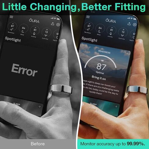 YWXTW [Cut Freely & Invisible for Oura Ring Size Adjuster, Waterproof Adhesive Guard Compatible with Samsung/Ultrahuman/Ringconn Ring, Thinner Sizers for Smart Ring, 3 Colors (120 PCS) in Saudi Arabia