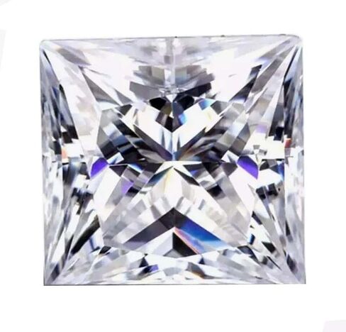 5x5MM Lab Created Diamond Princess Cut with GIE Certified IF Clarity CVD – D Color, IF Clarity – Loose Stone for Engagement Rings, Pendants & Fine Custom Jewelry Making in Saudi Arabia