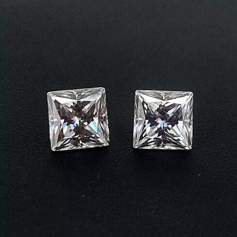 5x5MM Lab Created Diamond Princess Cut with GIE Certified IF Clarity CVD – D Color, IF Clarity – Loose Stone for Engagement Rings, Pendants & Fine Custom Jewelry Making in Saudi Arabia