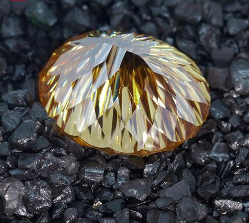 Loose Moissanite 30 Carat, Champagne Color Diamond, VVS1 Clarity, Oval Angel Cut Brilliant Gemstone for Making Engagement/Wedding/Ring/Jewelry/Pendant/Necklaces Handmade in Saudi Arabia