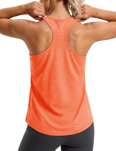 MAGCOMSEN Tank Top for Women Workout Athletic Tanks Sleeveless Racerback Yoga Muscle Pilates Top Running Gym Sports Tank in Saudi Arabia