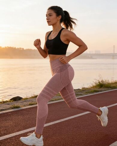 3D Anti Cellulite Compression Leggings for Women High Waisted Sculpting Tummy Control Slimming Thermal Leggings(M) Pink in Saudi Arabia