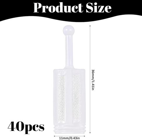 40 Pcs Disposable Paints Strainer, HVLP Filter Paint Gravity Spray Filter, Universal Gravity Feed Paints Strainers Fine Mesh Filters for Sprayer, Automotive Paint, Resin, Coatings (White) in Saudi Arabia