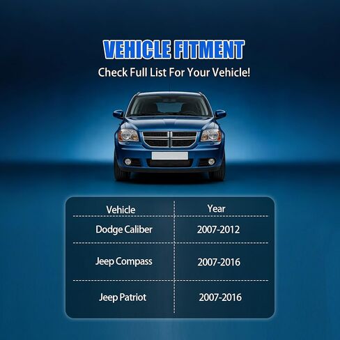 2PCS Front Suspension Strut Mount Kit Compatible with Dodge Caliber Jeep Compass Patriot Replace# 907994 SM5601 12935494 05085461AB in Kuwait