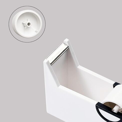 عبوتان من ملحقات مكتب موزع الأشرطة للمكتب، المنزل، المدرسة، سجل القصاصات، التغليف، التغليف، قاطع شريط المكياج (أبيض وأسود) (أبيض وأسود) in Kuwait