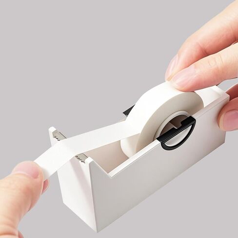 عبوتان من ملحقات مكتب موزع الأشرطة للمكتب، المنزل، المدرسة، سجل القصاصات، التغليف، التغليف، قاطع شريط المكياج (أبيض وأسود) (أبيض وأسود) in Kuwait