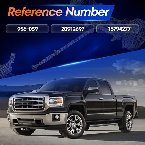 Rear Drive Shaft Prop Shaft Driveshaft Assembly [143.5 In. Wheelbase, Automatic Transmission] Fit for Chevrolet Silverado 1500 & GMC Sierra 1500 2007-2013 Replace# 20912697,15794277 in Saudi Arabia
