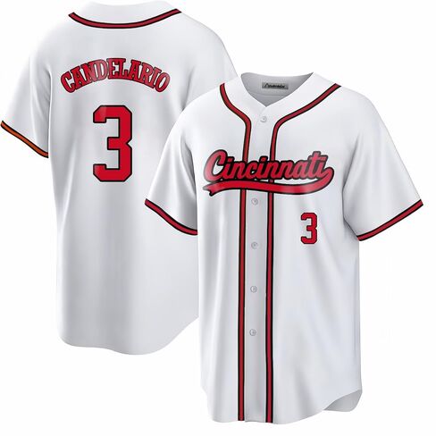 Custom Mens/Women/Youth Cincinnati Baseball Stitched T-Shirt for Sports Fan in Saudi Arabia