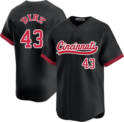 Custom Mens/Women/Youth Cincinnati Baseball Stitched T-Shirt for Sports Fan in Saudi Arabia
