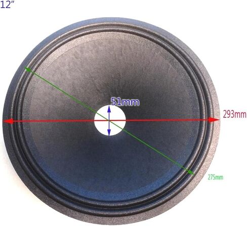 20pcs/Lot 12" Speaker Cloth Suspension Edge Non-pPaper Cone 2 Fold Rings Dia 292mm Car Subwoofer HiFi in Kuwait