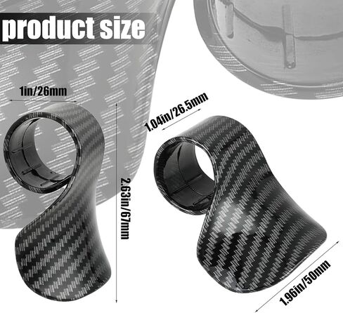 2 PCS Motorcycle Cruise Control, Throttle Mounted Motorcycle Cruise Assist Handrest Wrist Hand Control Grips Accelerator Assist Universal for Most Motorcycles, Scooters (Carbon Fiber Black) in Saudi Arabia