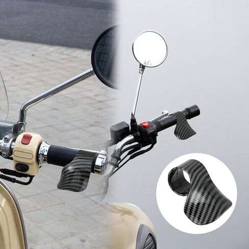 2 PCS Motorcycle Cruise Control, Throttle Mounted Motorcycle Cruise Assist Handrest Wrist Hand Control Grips Accelerator Assist Universal for Most Motorcycles, Scooters (Carbon Fiber Black) in Saudi Arabia