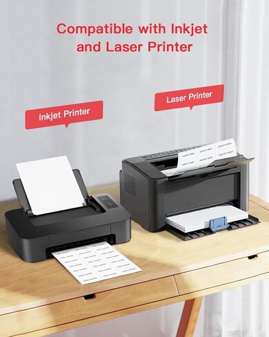 1" x 2-5/8" Crystal Clear Address Labels, Shipping Address Labels for Laser Printers, Mailing Labels Compatible with 5600, 8660, 15600, 18660, Easy to Peel(750 Labels, 25 Sheets) in Saudi Arabia