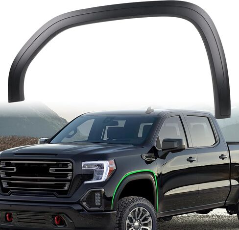 LH Front Fender Flare متوافق مع 2019-2024 GMC Sierra 1500 OE Style Wheel Opening Flare Moulding Arch Trim الجانب الأيسر للسائق 84492973 GM1290265 in Saudi Arabia