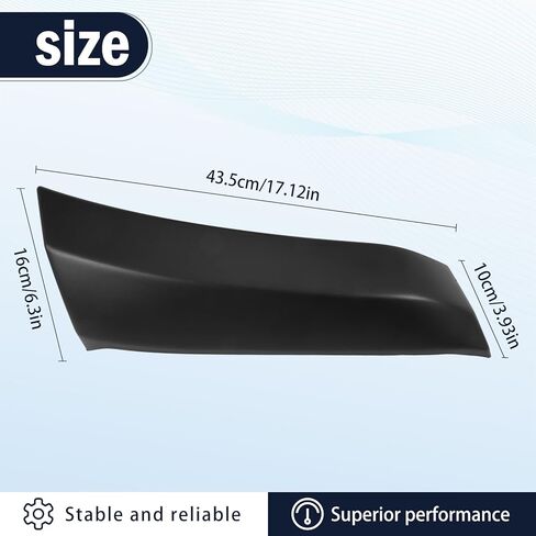 Front Driver Side Wheel Fender Flare Molding Fit for Ram 4500 2019-2025 Ram 5500 2019-2024 Replace 6MS39GXHAA in Saudi Arabia