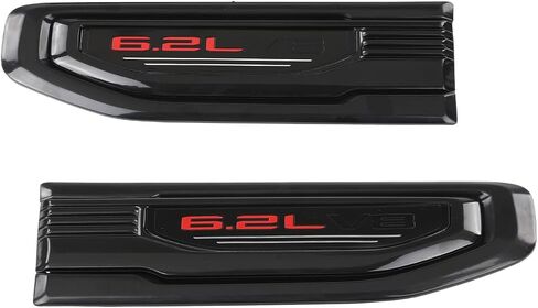 طقم حواف فتحة التهوية PIT66 باللون الأسود واليسار متوافق مع GMC Sierra 1500 6.2L 2019-2025 in Saudi Arabia