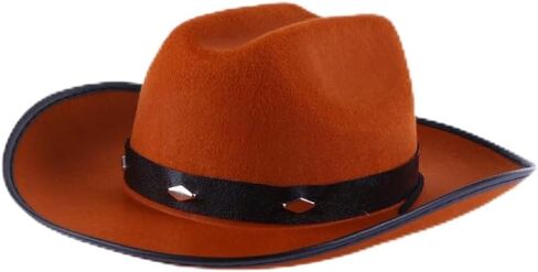 Ciieeo Western Cowboy Hat Adult Non-Woven Fabric Five Nail Decoration Khaki L Size 58-60cm Casual Party Hat for Men Women in Kuwait