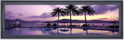 9x34 Panoramic Photo Frame Black Solid Wood Picture Frame Painting Frame 9x34 inch Poster Frame (S23B934) in Saudi Arabia