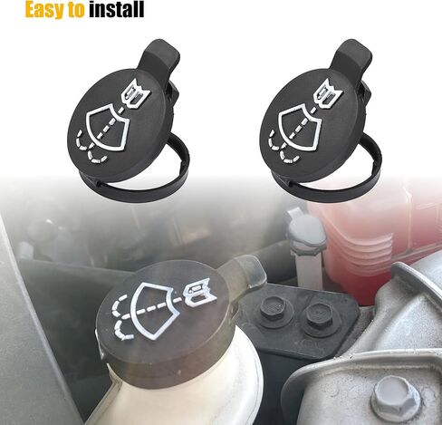 2PCS Washer Fluid Cap Windshield Wiper Washer Fluid Reservoir Tank Bottle Cap Fit for GMC Chevrolet Cadillac Buick Replace# 12767700, 13227300 in Kuwait