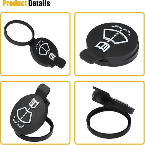 2PCS Washer Fluid Cap Windshield Wiper Washer Fluid Reservoir Tank Bottle Cap Fit for GMC Chevrolet Cadillac Buick Replace# 12767700, 13227300 in Kuwait