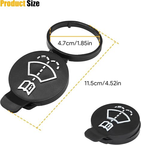 2PCS Washer Fluid Cap Windshield Wiper Washer Fluid Reservoir Tank Bottle Cap Fit for GMC Chevrolet Cadillac Buick Replace# 12767700, 13227300 in Kuwait