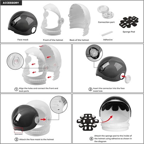 ReliBeauty Astronaut Helmet for Kids with Movable Visor in Saudi Arabia