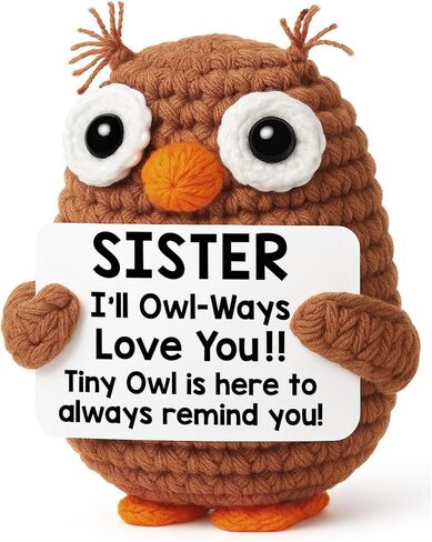 Funny Mothers Day Birthday Gifts for Mom from Daughter Son, Easter Mother Day Present Handmade Emotional Owl I Love You Gifts for Women Bonus Mom Stepmother Mommy Mama Mother in Law Wife Grandma in Saudi Arabia