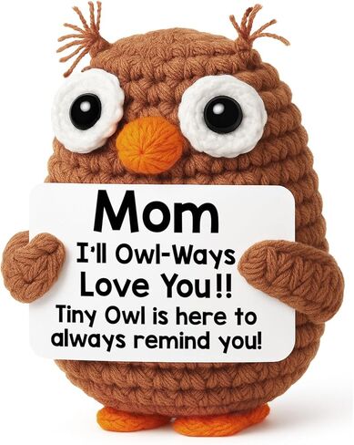 Funny Mothers Day Birthday Gifts for Mom from Daughter Son, Easter Mother Day Present Handmade Emotional Owl I Love You Gifts for Women Bonus Mom Stepmother Mommy Mama Mother in Law Wife Grandma in Saudi Arabia