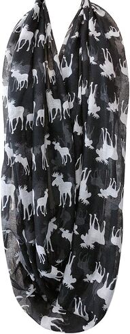 allydrew Lightweight and Airy Forest Animal Infinity Scarf in Saudi Arabia