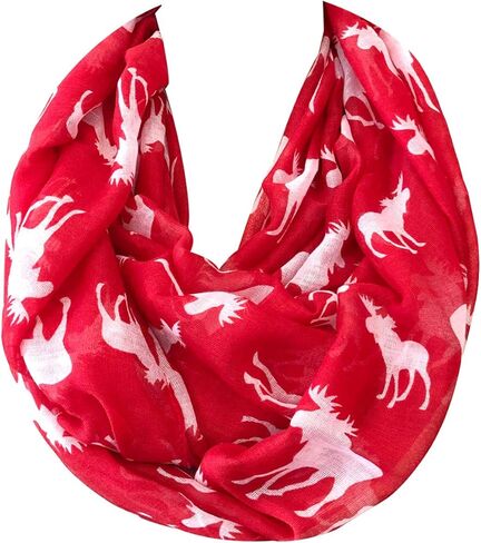 allydrew Lightweight and Airy Forest Animal Infinity Scarf in Saudi Arabia