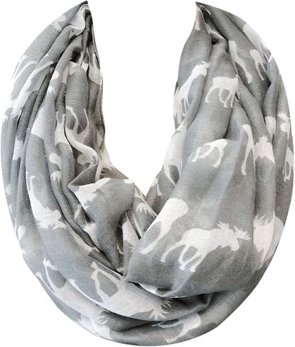 allydrew Lightweight and Airy Forest Animal Infinity Scarf in Saudi Arabia