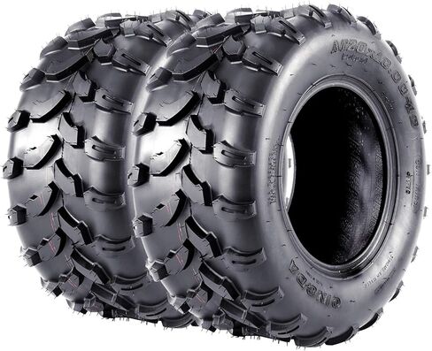 19X7.00-8 ATV Tires, 4PR, Set of 2 All Condition ATV Sand Mud Off-Road Tires, Tubeless in Kuwait