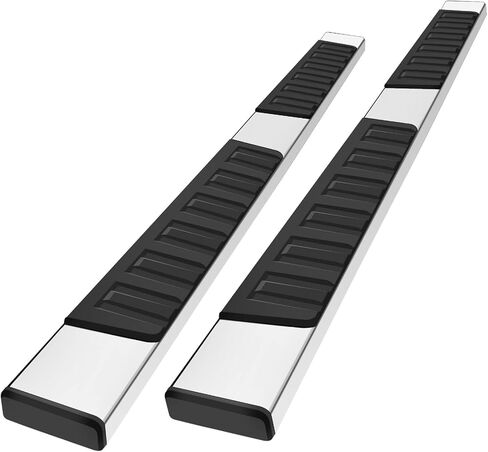 COMNOVA Side Step Nerf Bar استبدال لوحة الجري لـ 2004-2014 Ford F-150 Crew Cab (4 أبواب كاملة الحجم)، تصميم وسادة خطوة 6 بوصة، نمط OE in Saudi Arabia