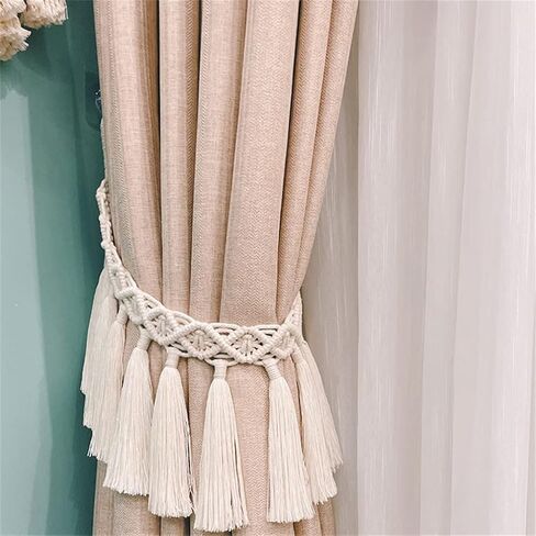 FMURY Curtain Buckle Strap Hand-Woven Bay Window Curtain Decorative Tassel Strapping Rope in Saudi Arabia