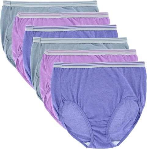 ملابس داخلية نسائية من Fit for Me بالإضافة إلى ملابس داخلية متنوعة من Heather، 6 عبوات، 9، متنوعة in Saudi Arabia