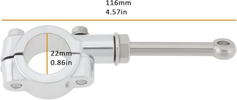 Motorcycle Kickstand Extension Assistant Tool for 20-23mm Side Stand Compatible with Yamaha, Sliver in Saudi Arabia