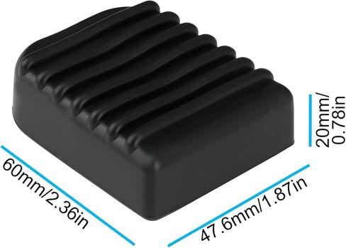 2Pcs Motorcycle Kickstand Pad 6x4.76x2cm Rubber Pad Suitable for Most Motorcycles in Saudi Arabia
