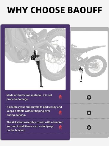 Kickstand Assembly for E Ride Pro,Iron Kick Stand Assembly with Bracket for Electric Bike Eride Pro SS/S/SR in Saudi Arabia