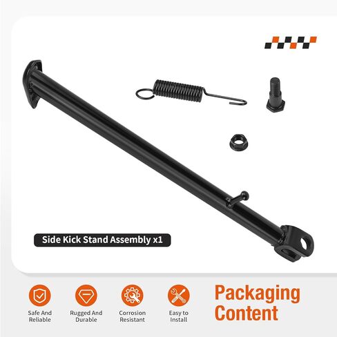 Side Kick Stand Assembly W/Spring Bolt For Honda CRF100F 2004-2013 XR100R 1985-2003 50530-KSJ-670 in Saudi Arabia