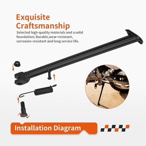 Side Kick Stand Assembly W/Spring Bolt For Honda CRF100F 2004-2013 XR100R 1985-2003 50530-KSJ-670 in Saudi Arabia