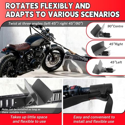 طقم حزام ربط للدراجة النارية، لنقل الدراجات النارية، المقود الأمامي وربط العجلة لأسفل بقوة 1500 رطل مع أشرطة السقاطة in Kuwait