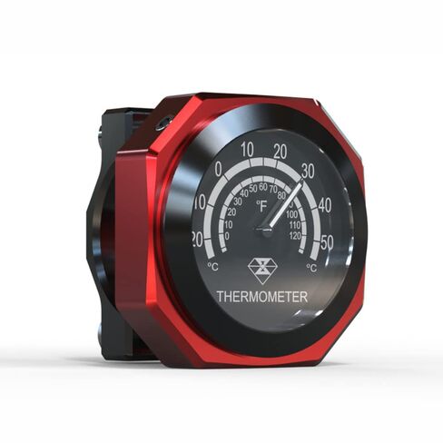Waterproof Luminous Alloy Tempeure Gauge, 7/8" Motorcycle Handlebar Thermometer Gauge, Compatible with Yamaha in Saudi Arabia